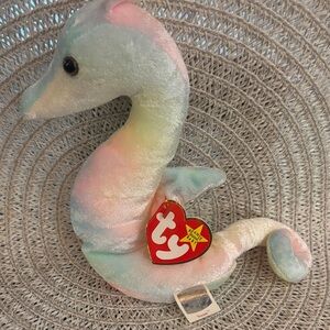 Ty Pastel Seahorse Plush Toy with tag error